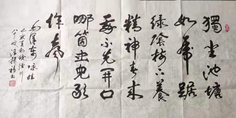 汪振福老师书法作品